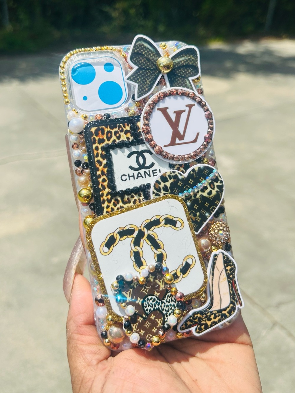 iPhone 14/15 PLUS🖤Bling Phone Case